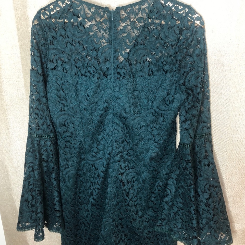 White House Black Market Drama Sleeve Lace Dress